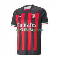 Camisola AC Milan Homem Equipamento Primeiro 2022-2023 Manga Curta